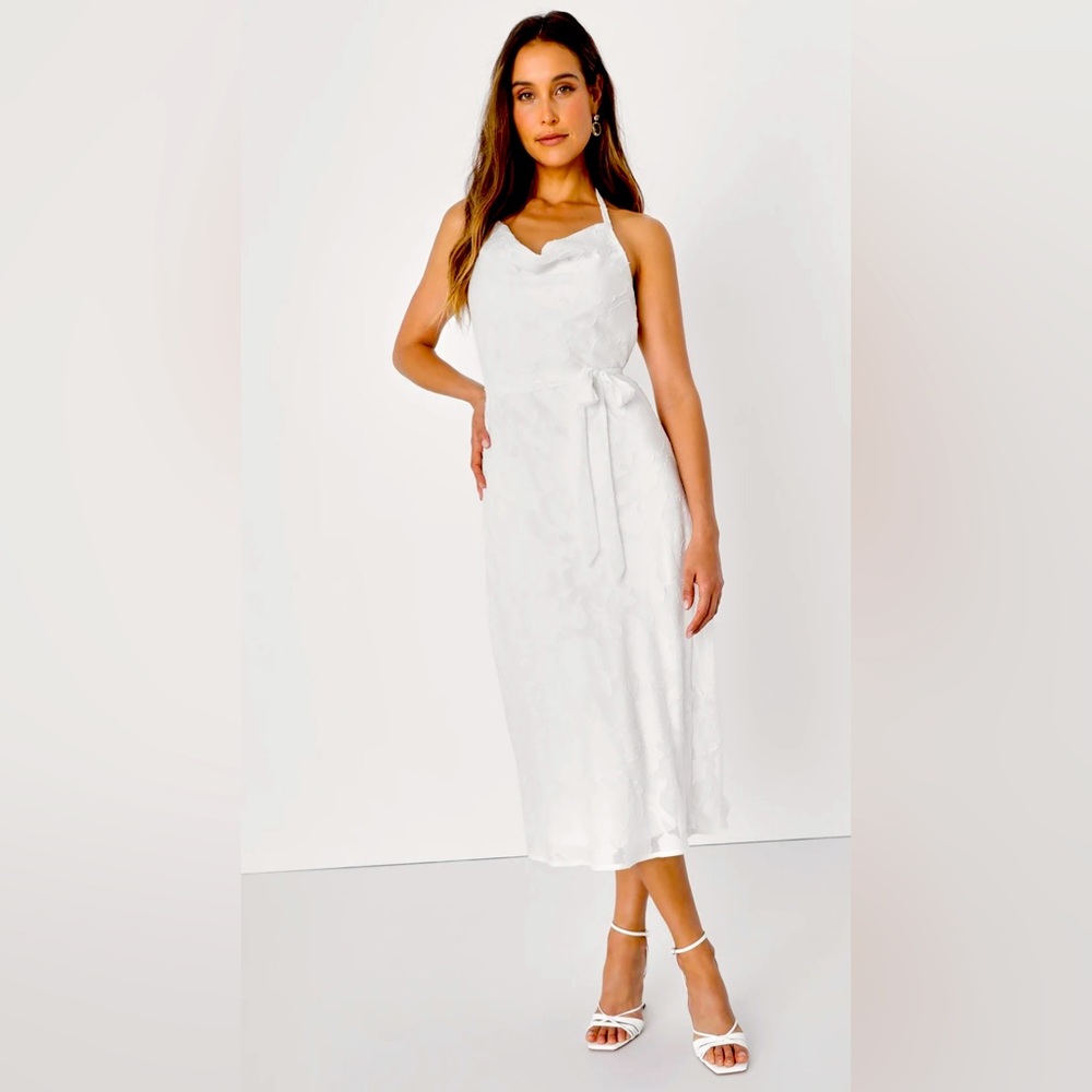 Halter midi dress NWT